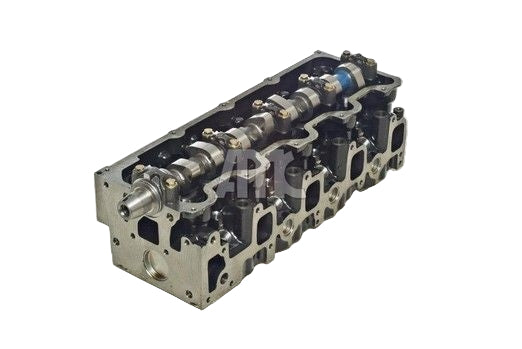 A Toyota 5L New AMC Loaded Cylinder Head, primarily metallic in color, with visible valves and valve springs.