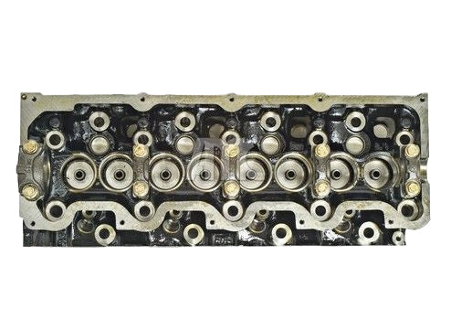 Engine cylinder head on a white background