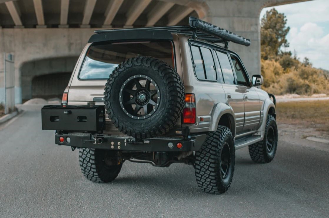 Dobinsons Rear Bumper with Swing outs for Toyota Landcruiser 80 Series