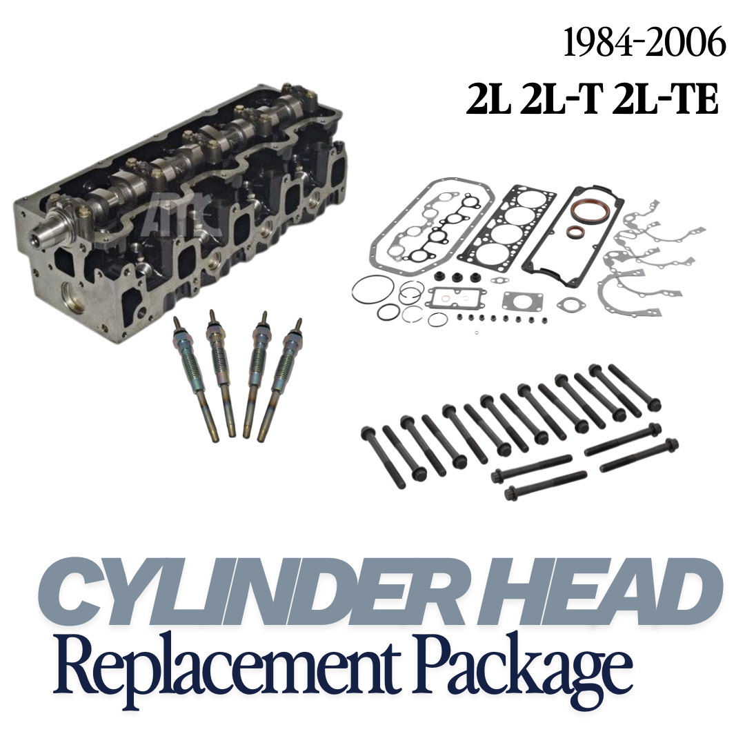 Toyota Diesel 2L 2L-T 2L-TE Cylinder Head Replacement Package