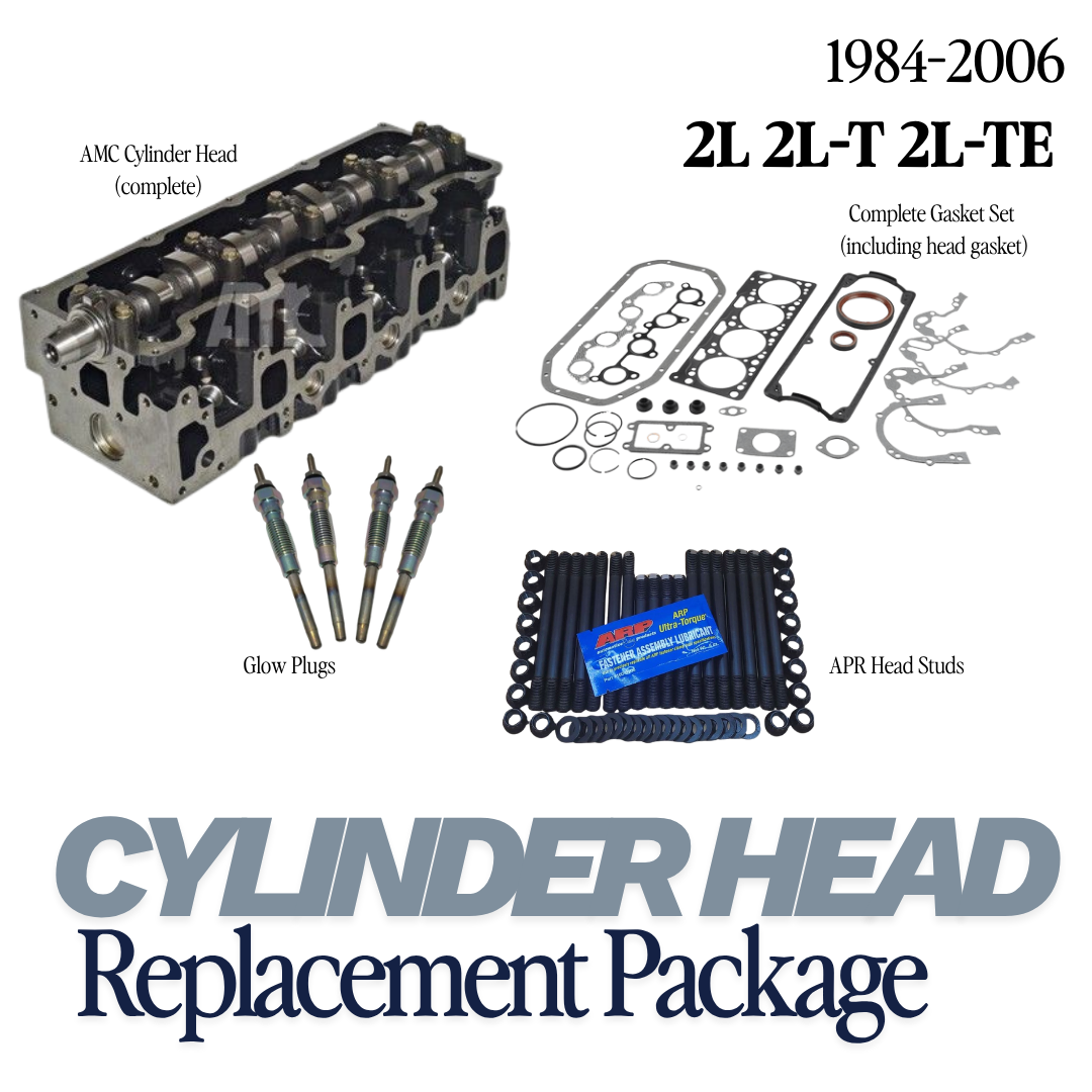 Toyota Diesel 2L 2L-T 2L-TE Cylinder Head Replacement Package