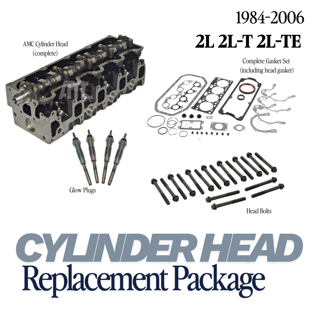 Toyota Diesel 2L 2L-T 2L-TE Cylinder Head Replacement Package