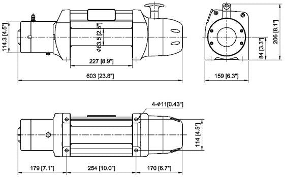 Comeup Gen2 9500s pound electric winch with synthetic rope