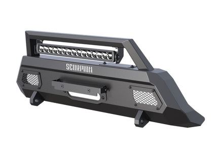 Tacoma Winch Ready Front Bumper w/LED Light Bar Tactical Center Mount 12-15 Toyota Tacoma Scorpion Extreme