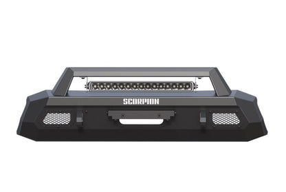 Tacoma Winch Ready Front Bumper w/LED Light Bar Tactical Center Mount 16-21 Toyota Tacoma Scorpion Extreme