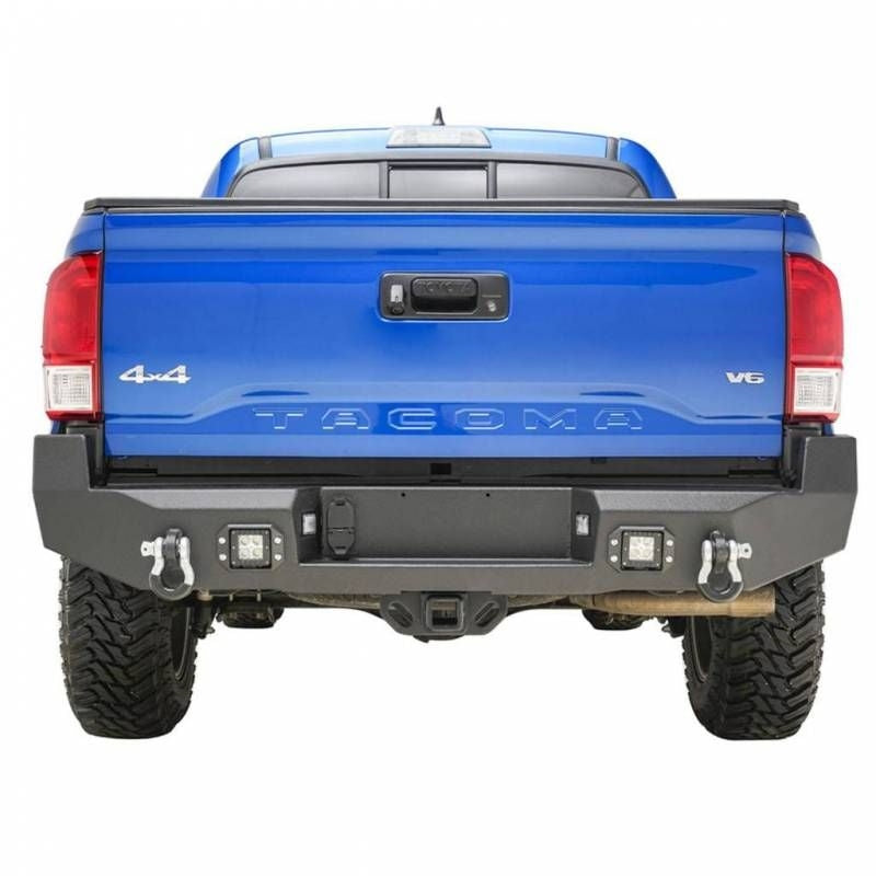 Tacoma Rear Bumper HD with LED Cube Lights 16-20 Toyota Tacoma Scorpion Extreme