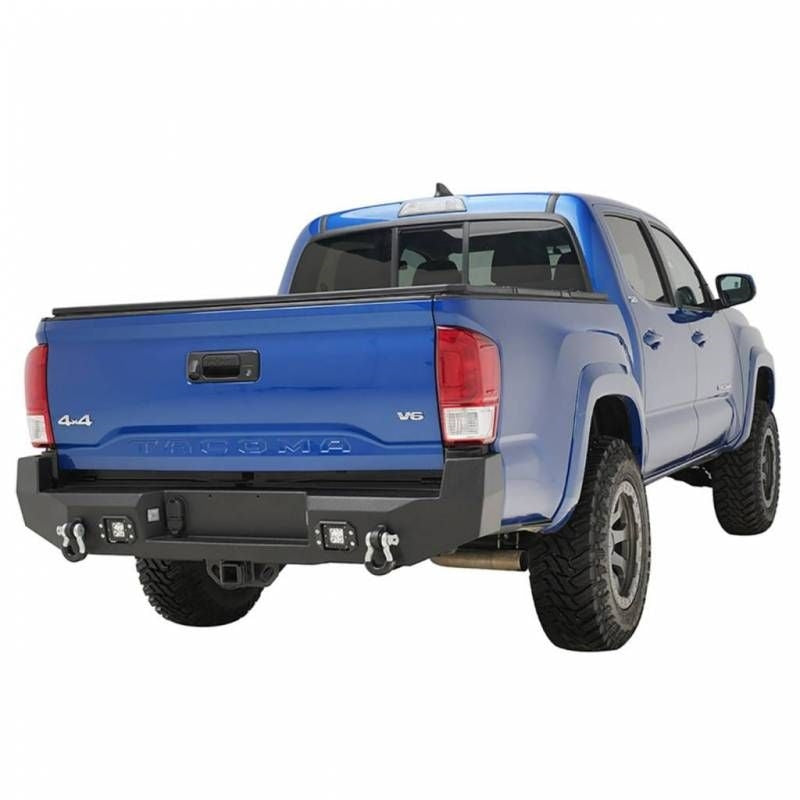 Tacoma Rear Bumper HD with LED Cube Lights 16-20 Toyota Tacoma Scorpion Extreme