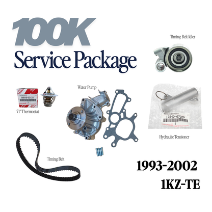 100K Service Package ('93-'02) Toyota Diesel 1KZ-TE Timing & Water Pump Maintenance