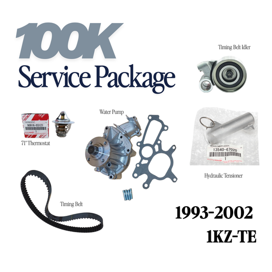 100K Service Package ('93-'02) Toyota Diesel 1KZ-TE Timing & Water Pump Maintenance