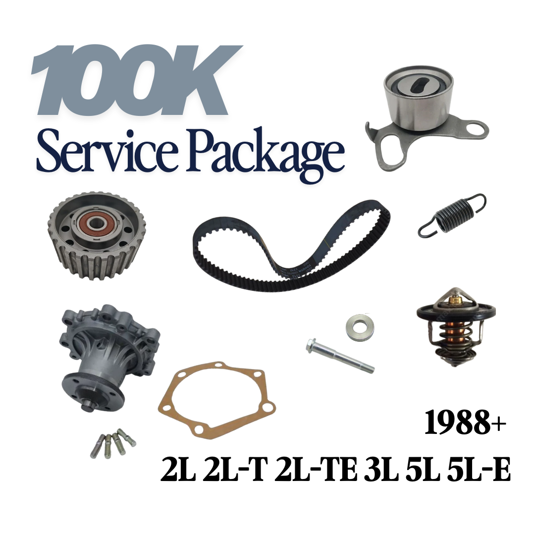 100K Service Package (1988+) Toyota Diesel  2L 2L-T 2L-TE 3L 5L 5L-E Timing & Water Pump Maintenance
