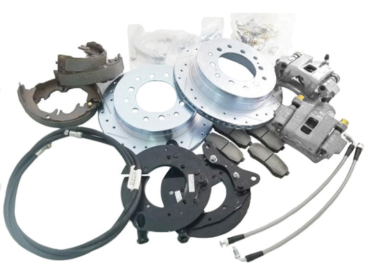 2000-2006 TOYOTA TUNDRA 6 LUG REAR DISC CONVERSION BRAKE UPGRADE KIT WITH E-BRAKE