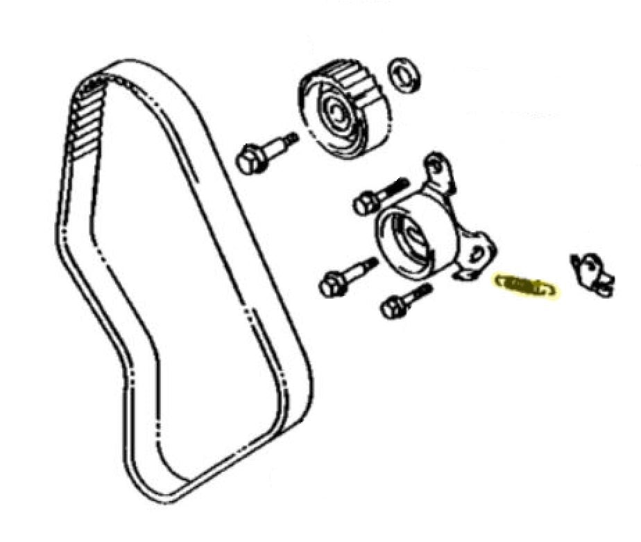Toyota 2.8L 3L Diesel Timing Belt Tensioner Spring 90506-18060