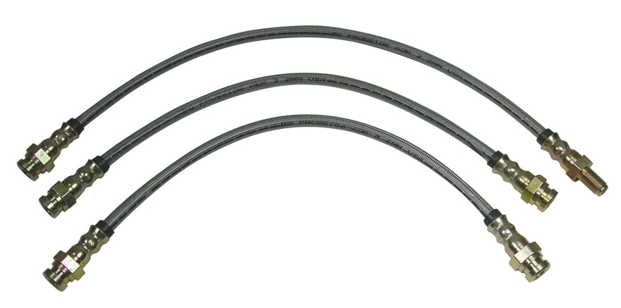 Toyota Pickup 4Runner T-100 Stainless Steel Brake Line Set +6"